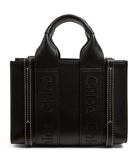 chloe mini black bag|chloe mini tote bag.